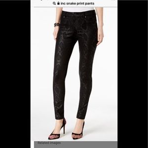 INC Snake Print Skinny Pants.  Size 2P
